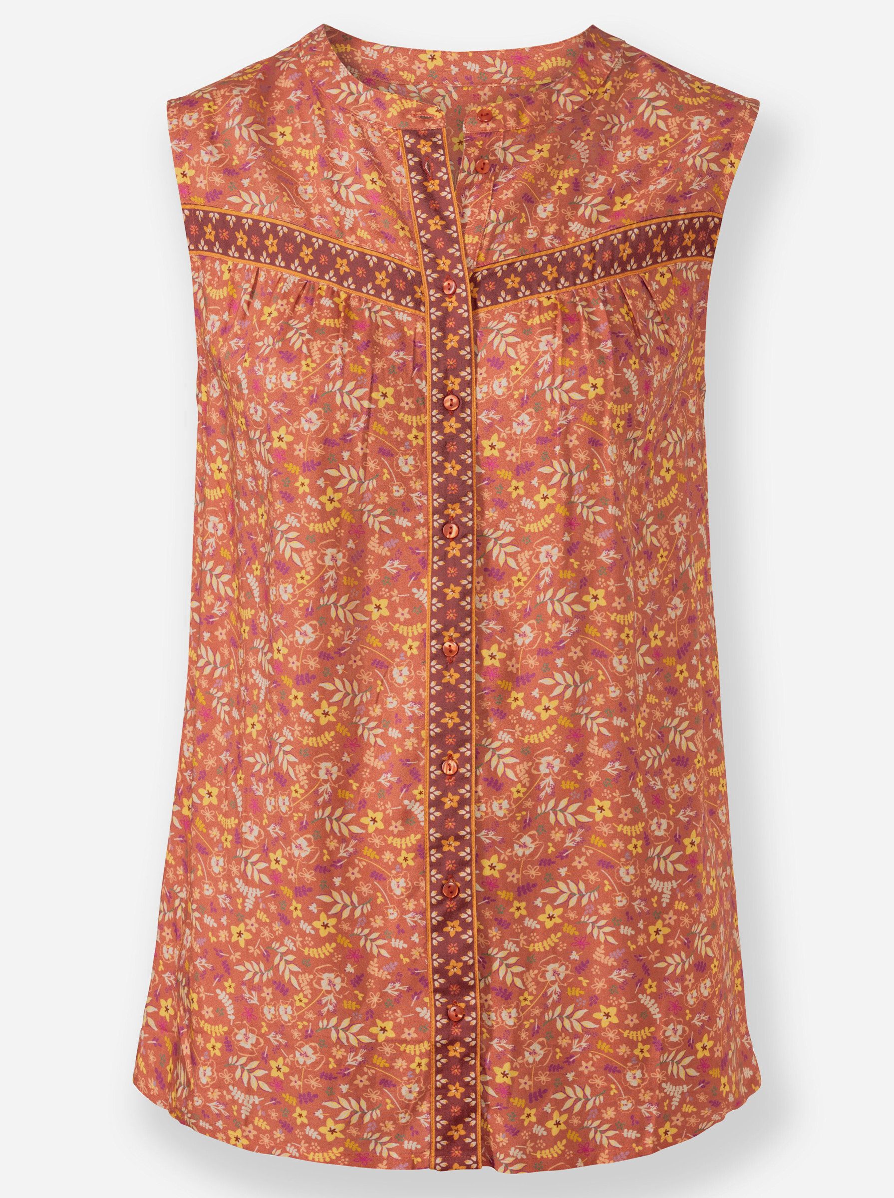 Witt Klassische Bluse Druckbluse Ärmellos – Bild 3 von 3