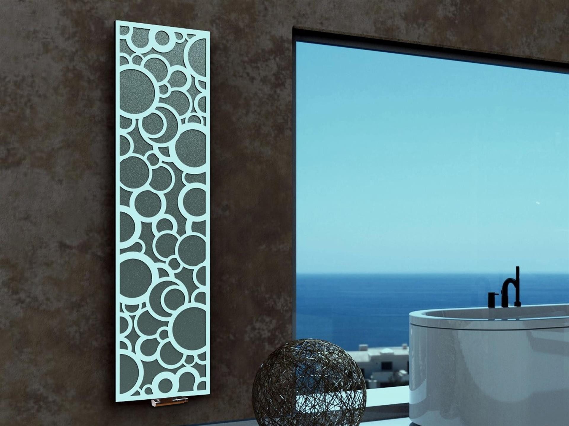 Szagato Badheizkörper BADHEIZKÖRPER Design Kreta 3 180x47cm 1118 Watt anthrazit / weiß, 5 Jahre Garantie, Made in Germany