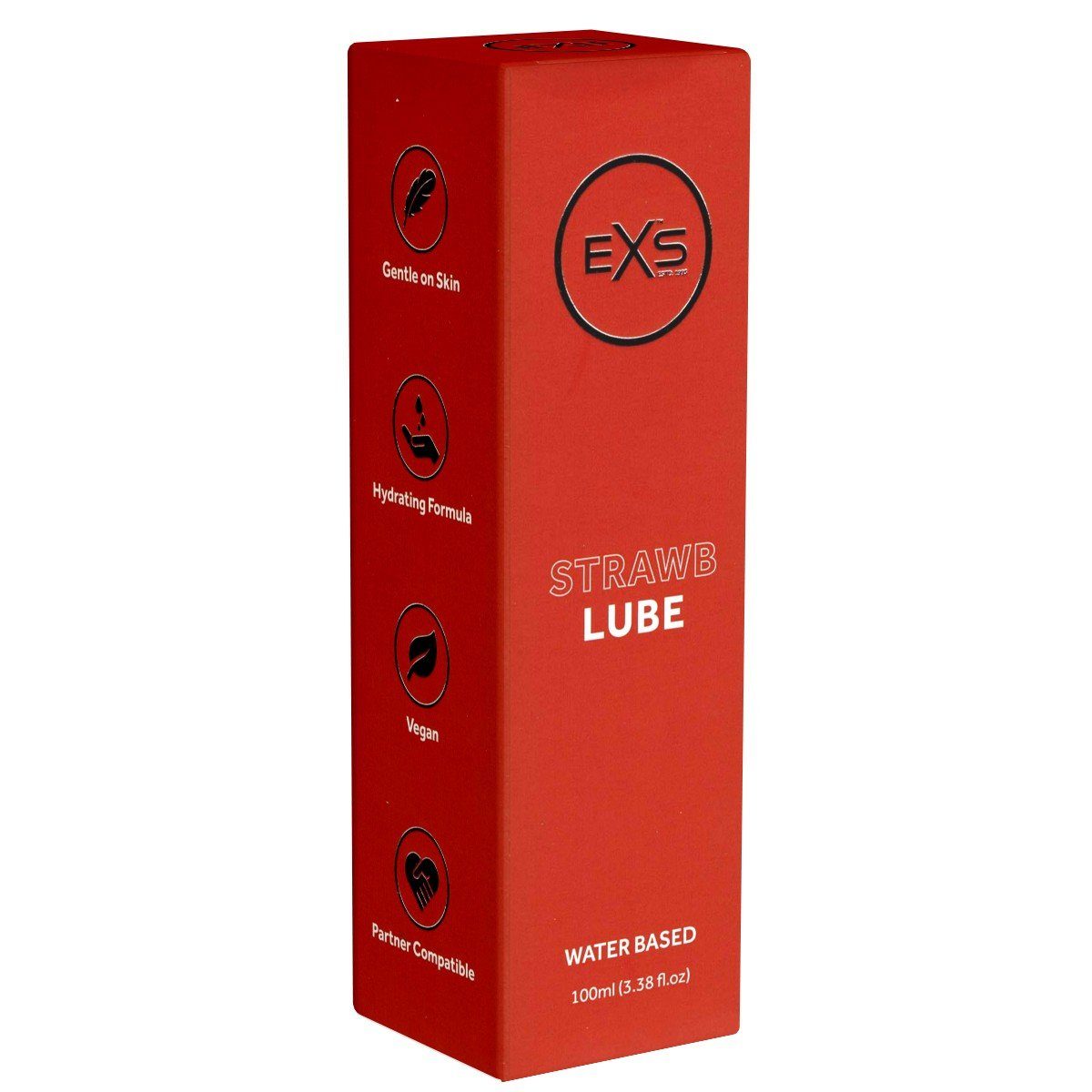 EXS Gleitgel Strawb Lube - Premium Strawberry Lubricant Gel, Flasche mit 250ml, mit fruchtigem Erdbeergeschmack