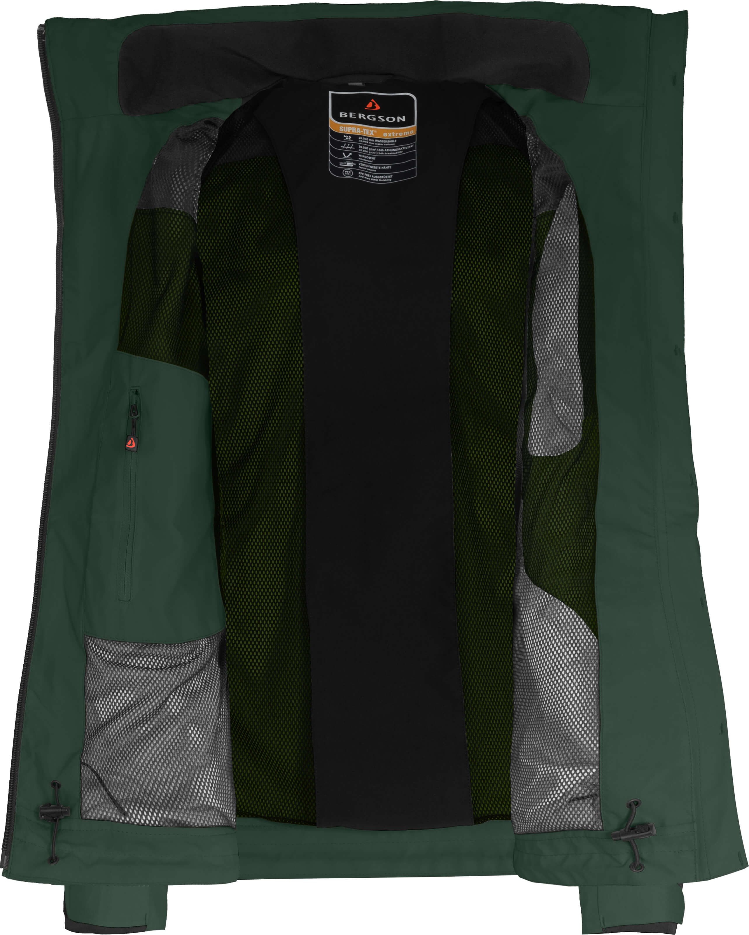 Bergson Regenjacke KURRIKA Doppeljacke Damen Regenjacke, Fleece Innenjacke, 20000 mm Wassersäule, Normalgröß – Bild 5 von 5