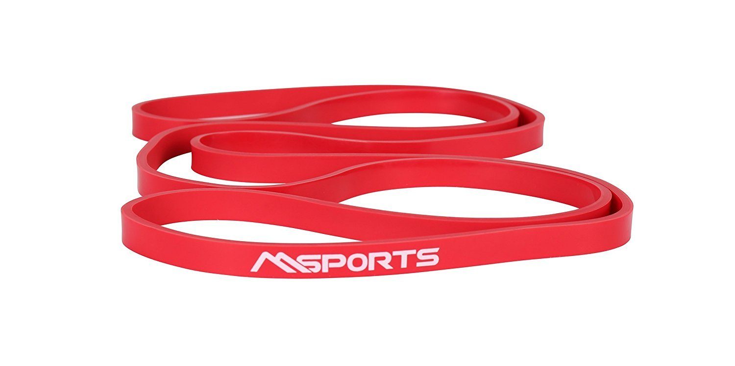 Trainingsband in Trainingsband XS MSports® 13 verschiedenen mm Band Resistance - Stärken Rot - -