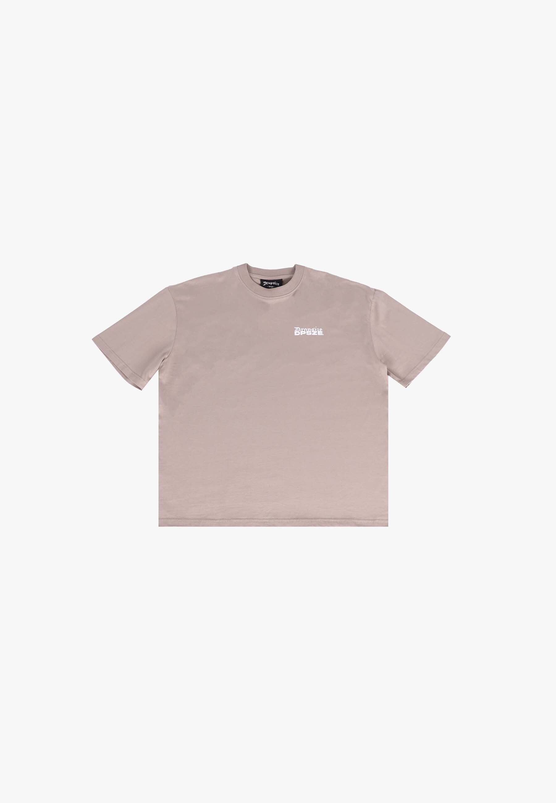 T-Shirt Dropsize HEAVY OVERSIZE DPSZE SPLIT FONT T-SHIRT