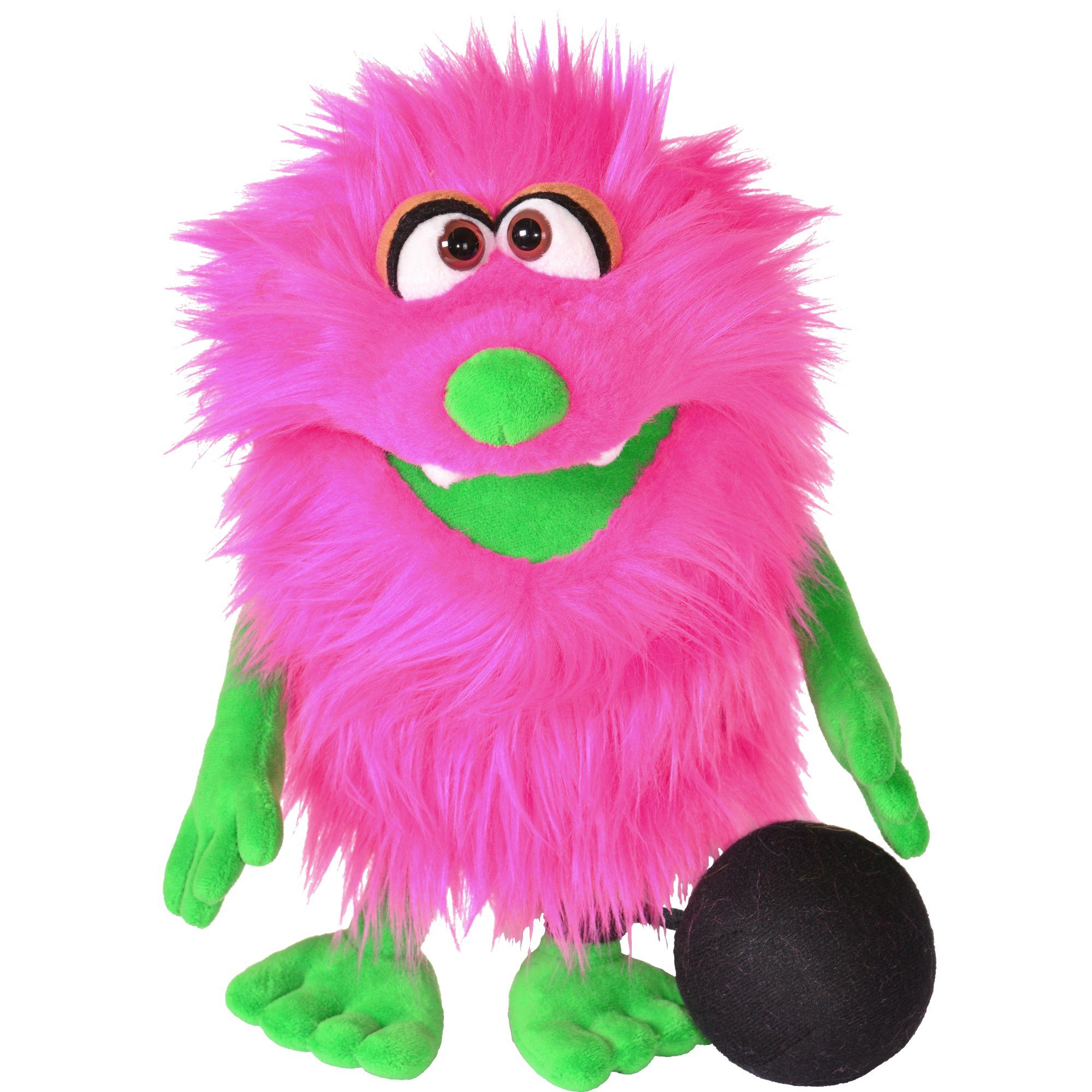 Handpuppe Living Puppets Handpuppe Muksch W820 Kugel Monster to go