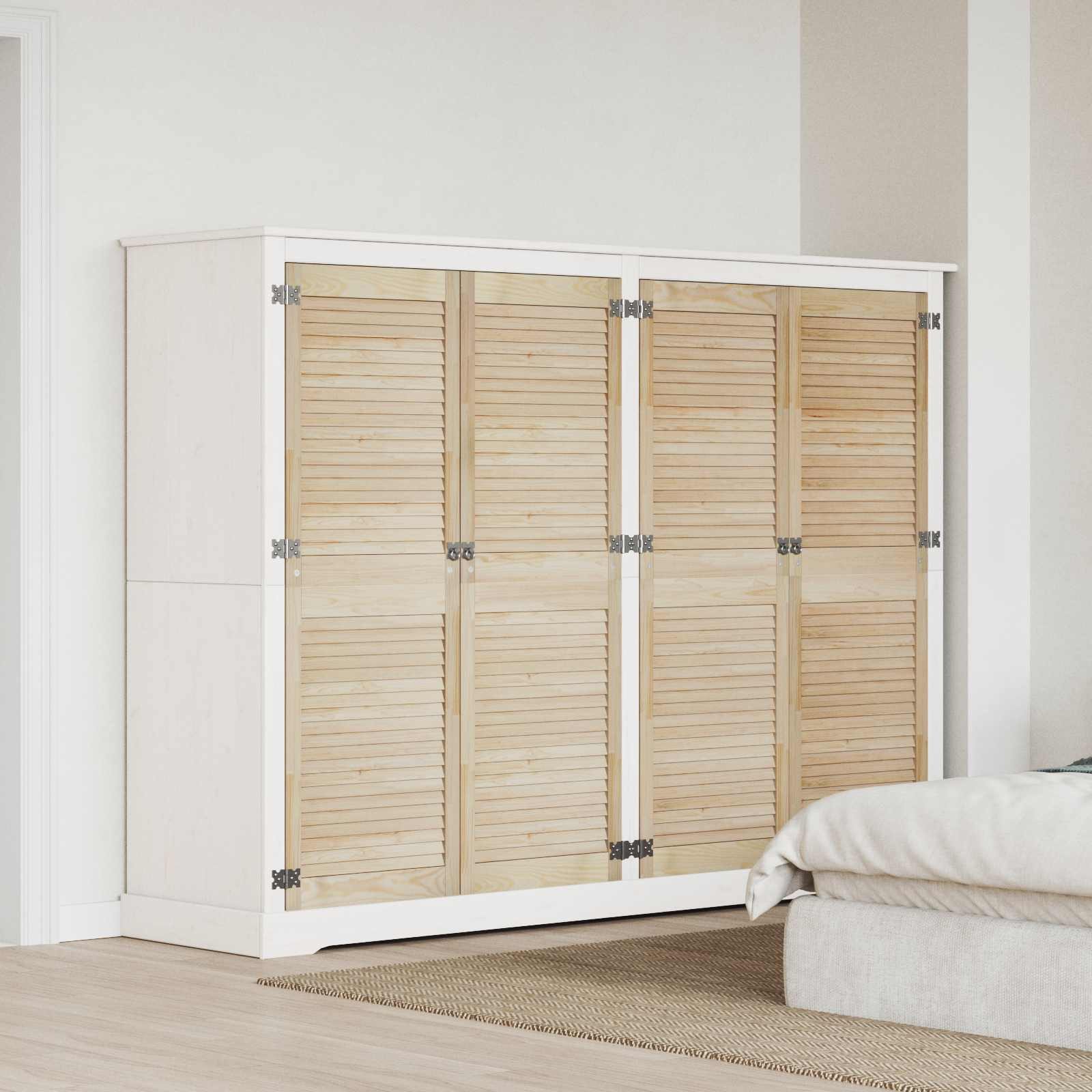 vidaXL Schranktür Schranktür mit Tür 4 Stk. Natur 49,5 x 2,1 x 140,5 cm (4 St)