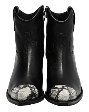 Sendra Boots 17329 Negro Blanco Damen Stiefelette Schwarz Stiefelette