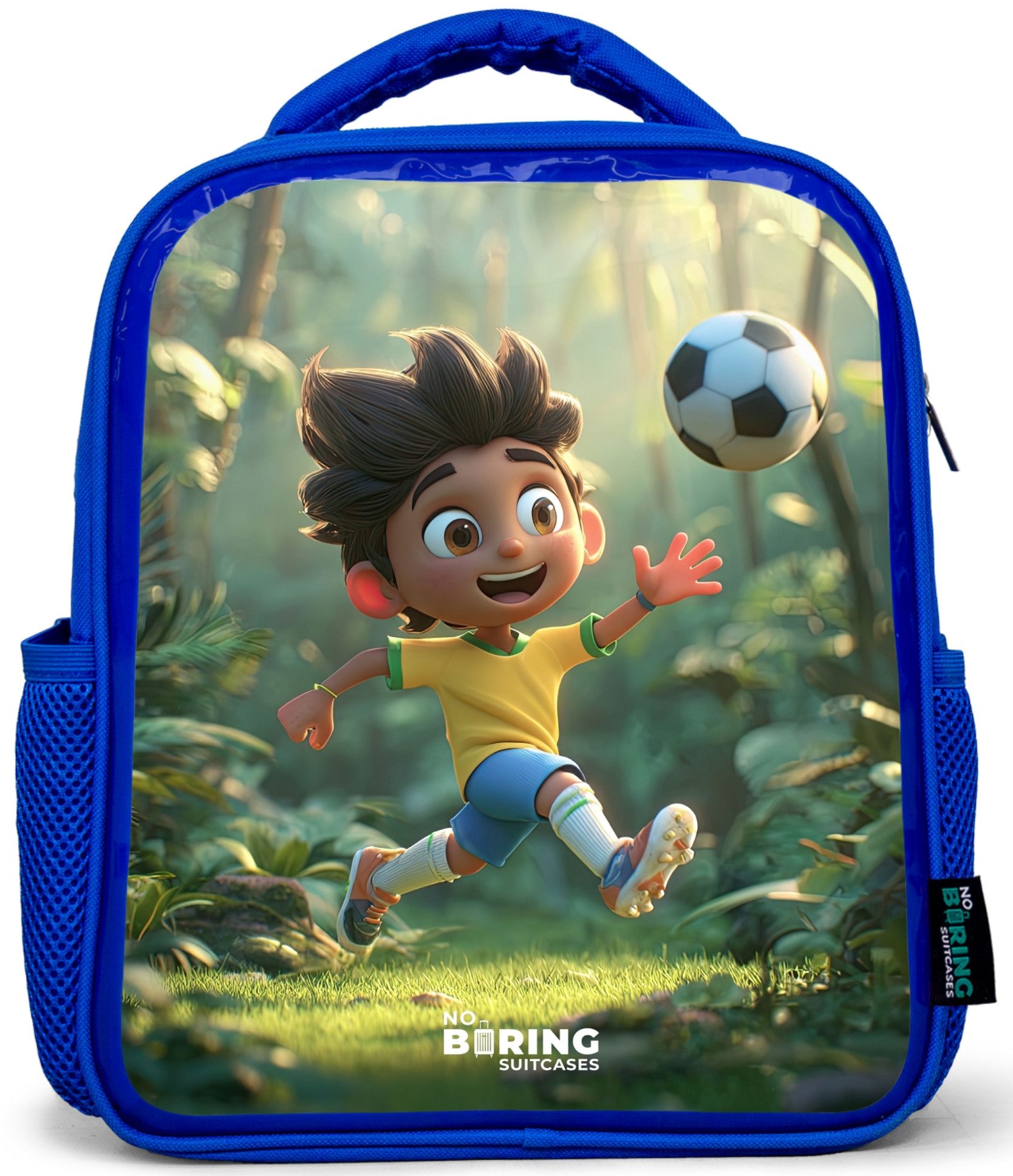 Rucksack Blau - Fußball - Junge - Wald