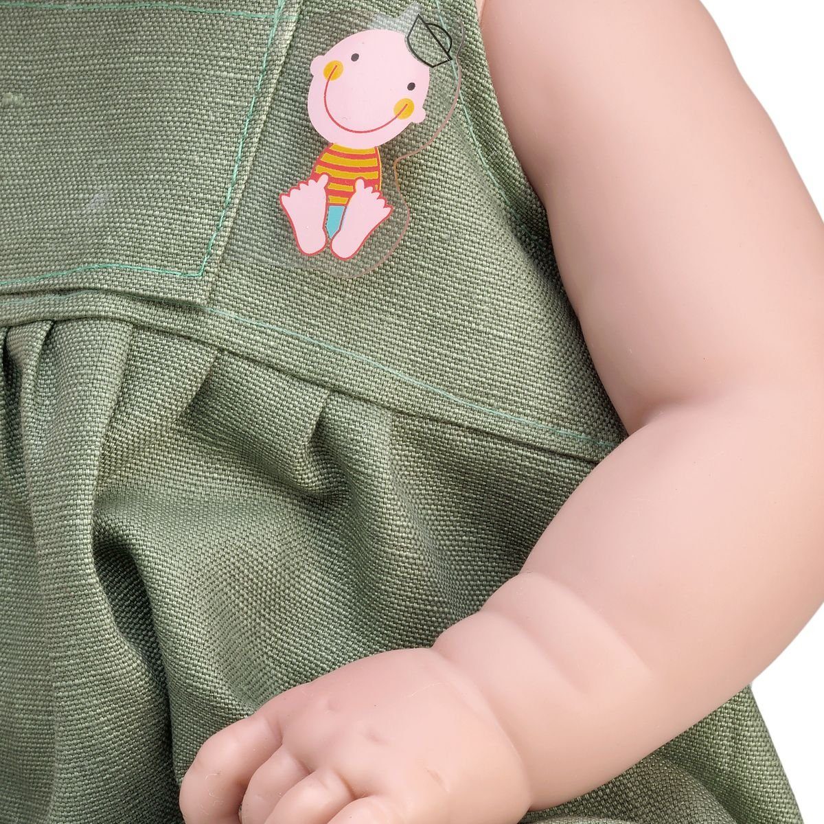 Lamagik Anziehpuppe Lilly 47cm mit braunen Zöpfen und Bekleidung