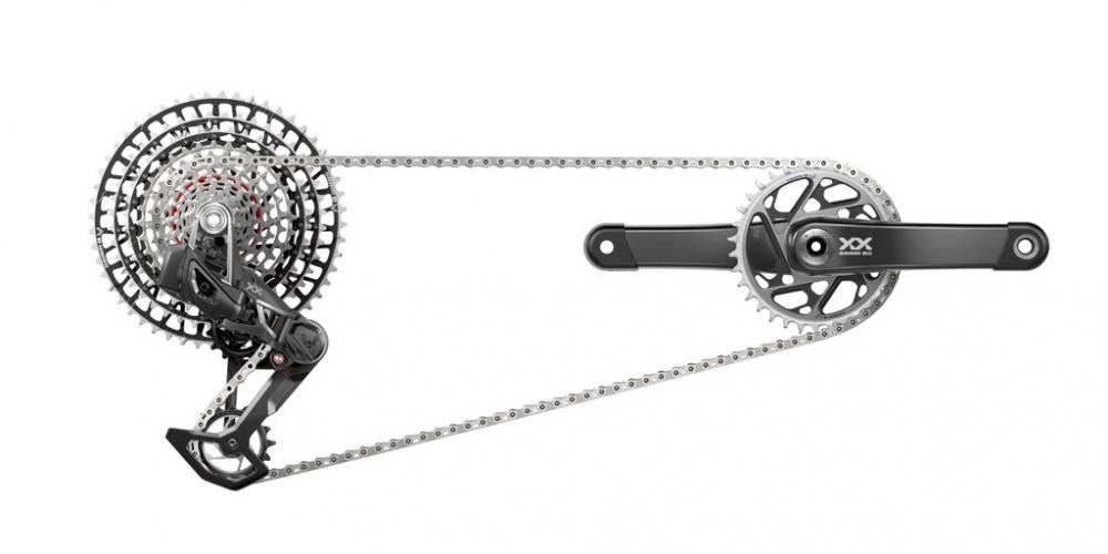 Schaltung SRAM Schaltgr.set XX SL T-Type Eagle AXS DUB MTB Wide,175mm,34Z,XS-129