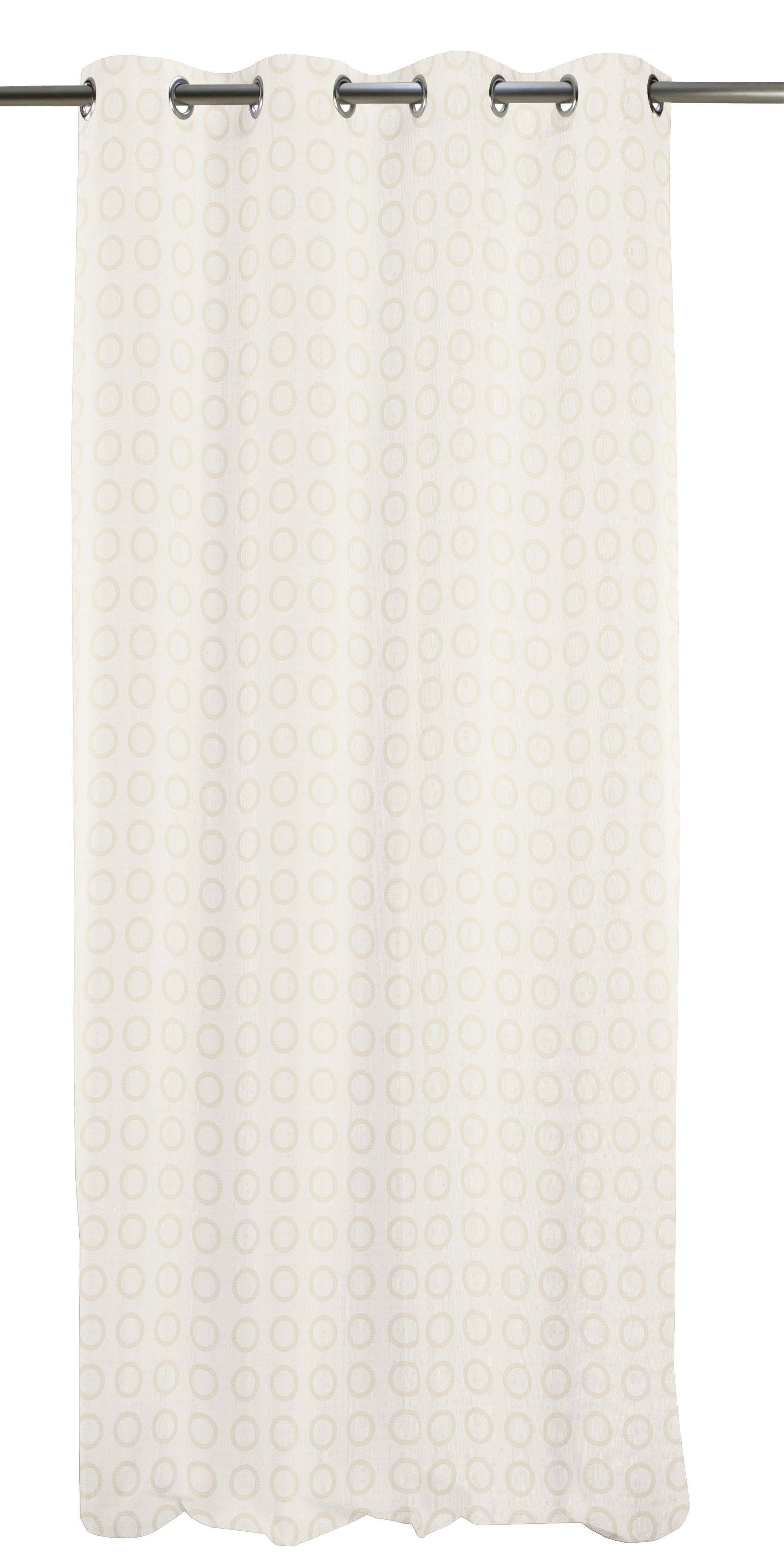 Vorhang Toro, APELT, St), 245x135 creme Jacquard, Ösen HxB: blickdicht, (1