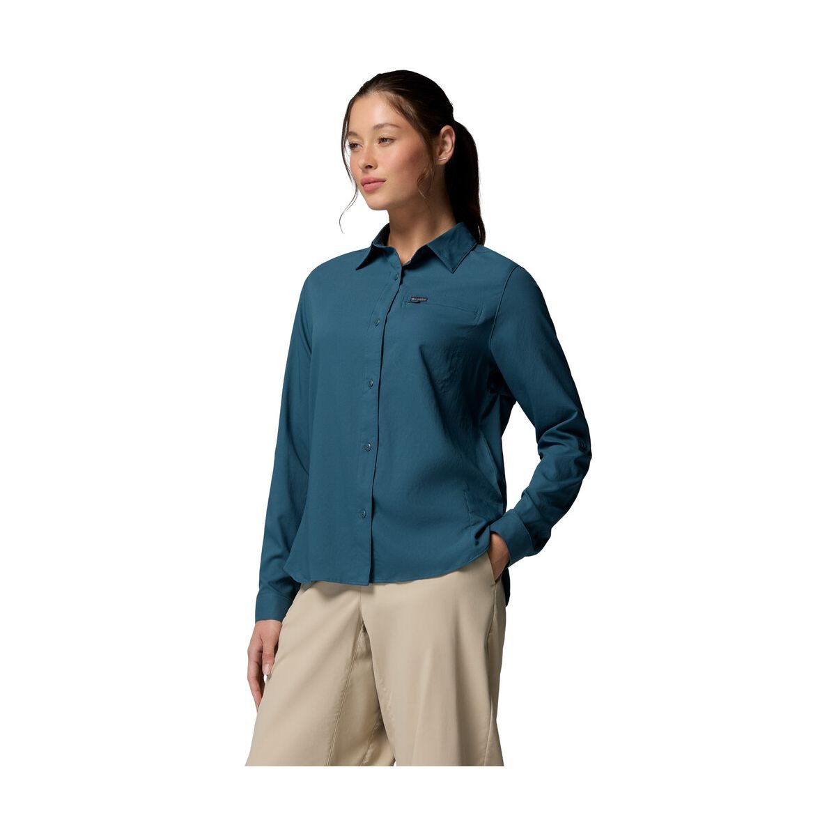 Columbia Longsleeve Silver Ridge Utility II Long Sleeve Shirt Vielseitiges, leichtes Damenhemd mit UV-Schutz, ideal für Wander- und