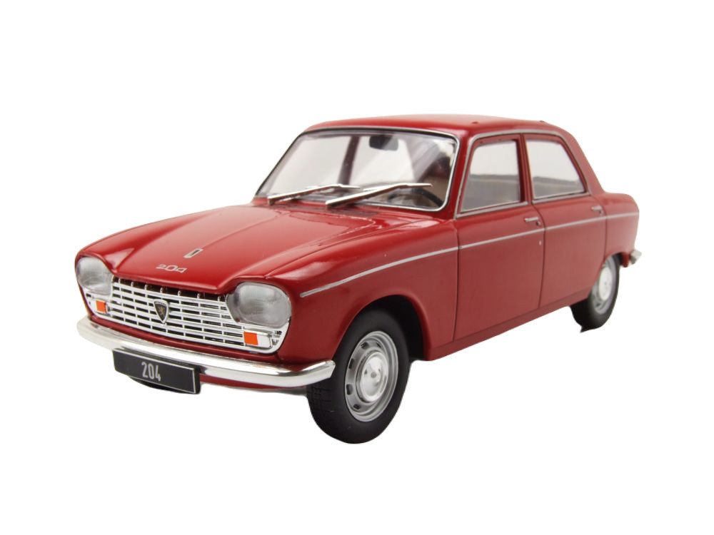 Whitebox Modellauto Peugeot 204 1968 rot, Maßstab 1:24