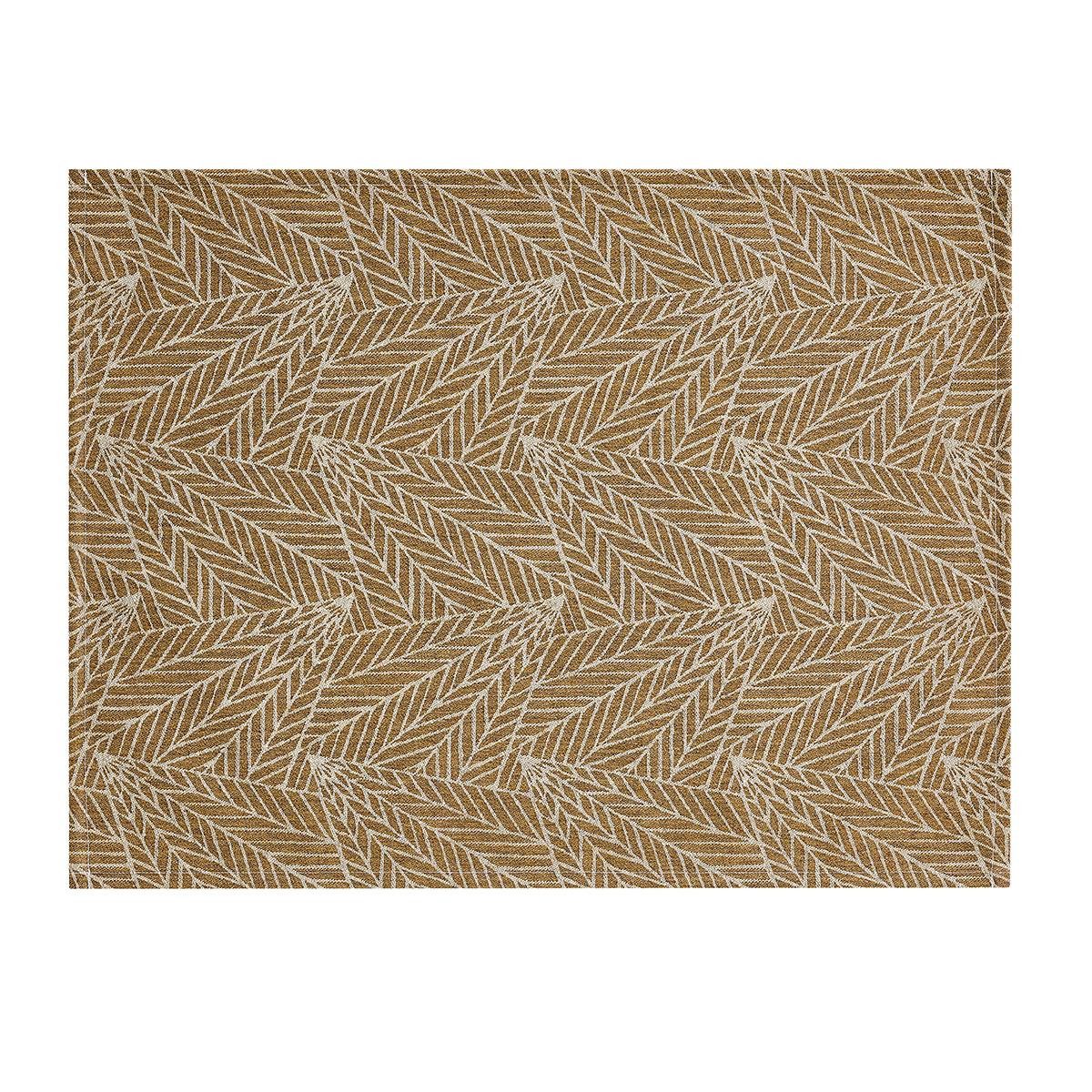 Le Jacquard Francais Platzset Beschichtete Tischsets (2x Set) A La Carte Feuilles Brun 36x48 cm, (Set, 2-St), beschichtet