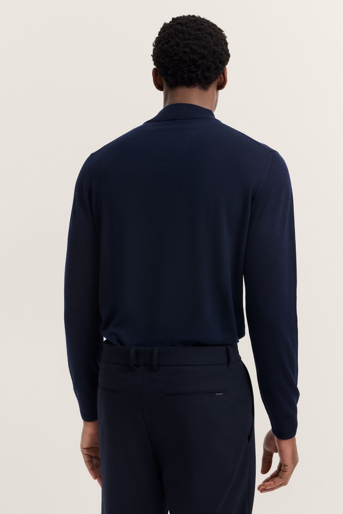 bugatti Rollkragenpullover Regular Fit aus Merino-Wolle-Seide-Mix