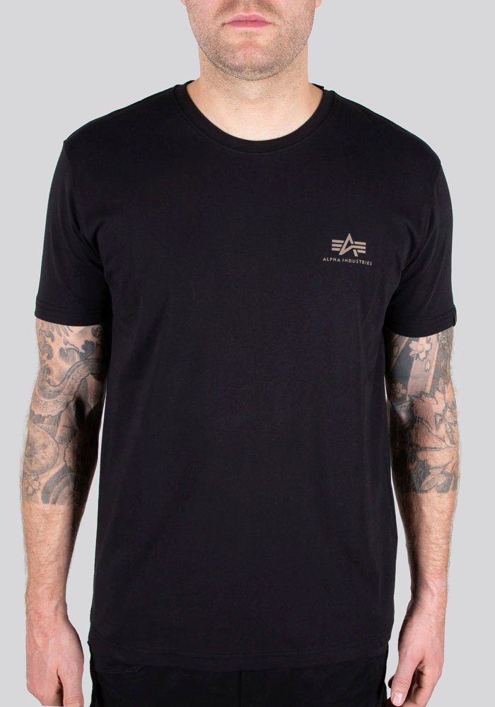 Tee Camo Industries Alpha Rundhalsshirt Back Print black/woodland