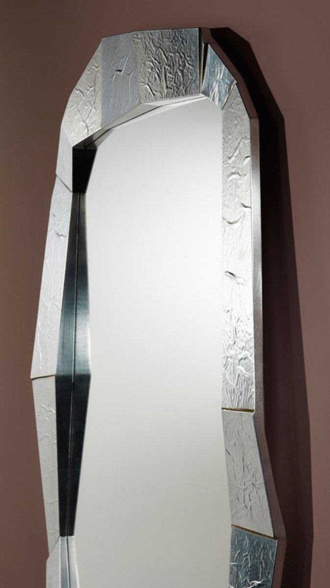 Designer x - Padrino Casa H. Designer 127 92 cm Wandspiegel Spiegel Wandspiegel Silber