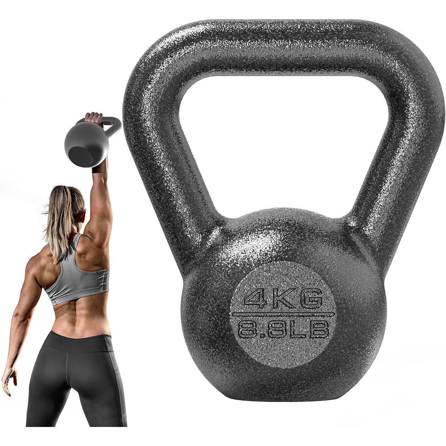 PROIRON Kettlebell Kettlebell Gusseisen 4kg 8kg 12kg 16kg 20kg 24kg Schwarz
