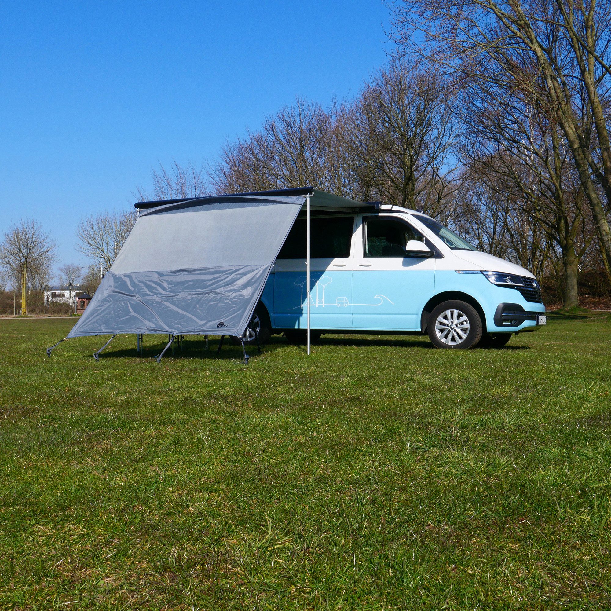 yourGEAR Vorzelt yourGEAR Campingbus Sun + Rain Blocker 2,4 x 2 m - für Bulli Markise, Personen: 0