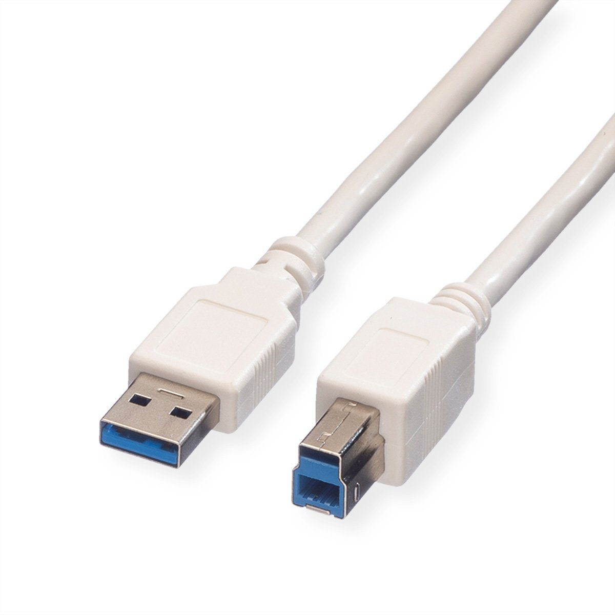 VALUE USB 3.2 Gen 1 Kabel, Typ A-B USB-Kabel, USB 3 Typ A Männlich (Stecker),  USB 3 Typ B Männlich (Stecker) (80.0 cm)