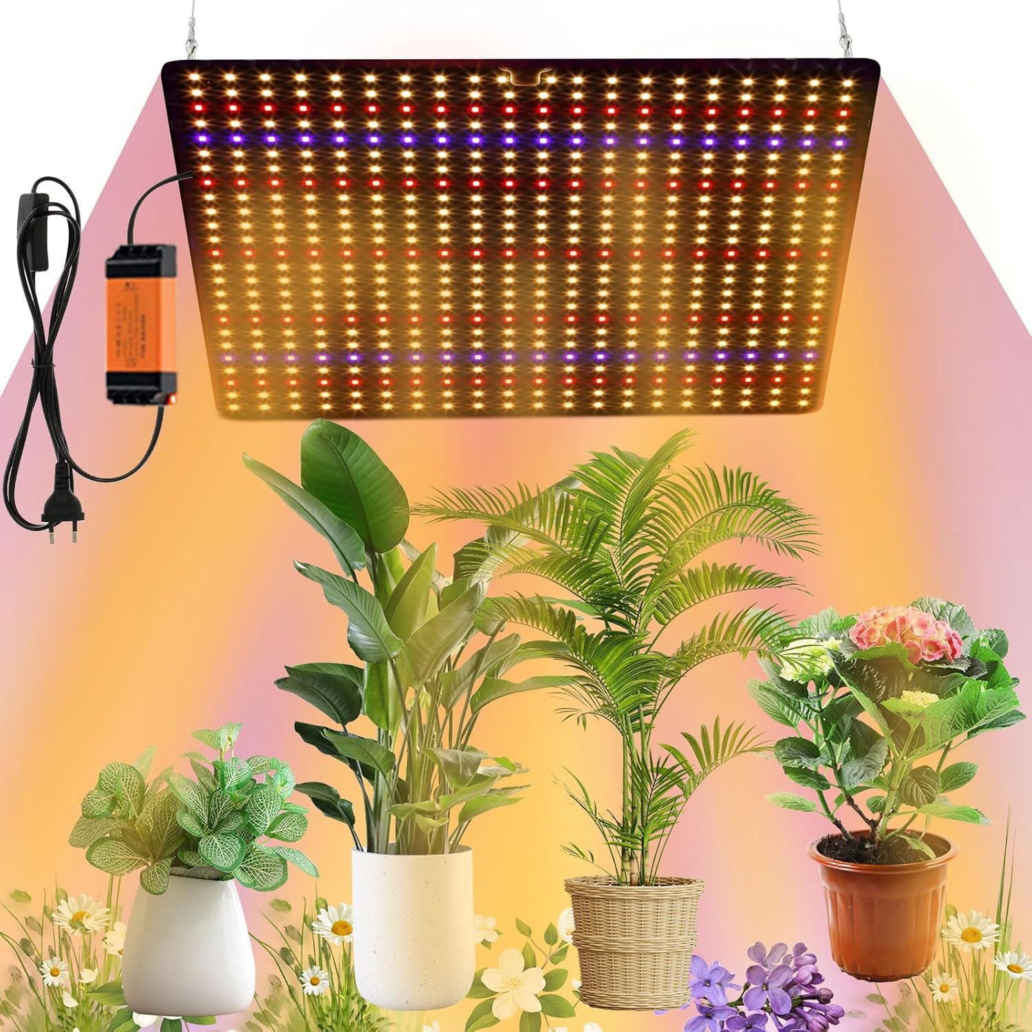 OKWISH Pflanzenlampe Pflanzenlampe, 3500K 1000W LED günstig online kaufen