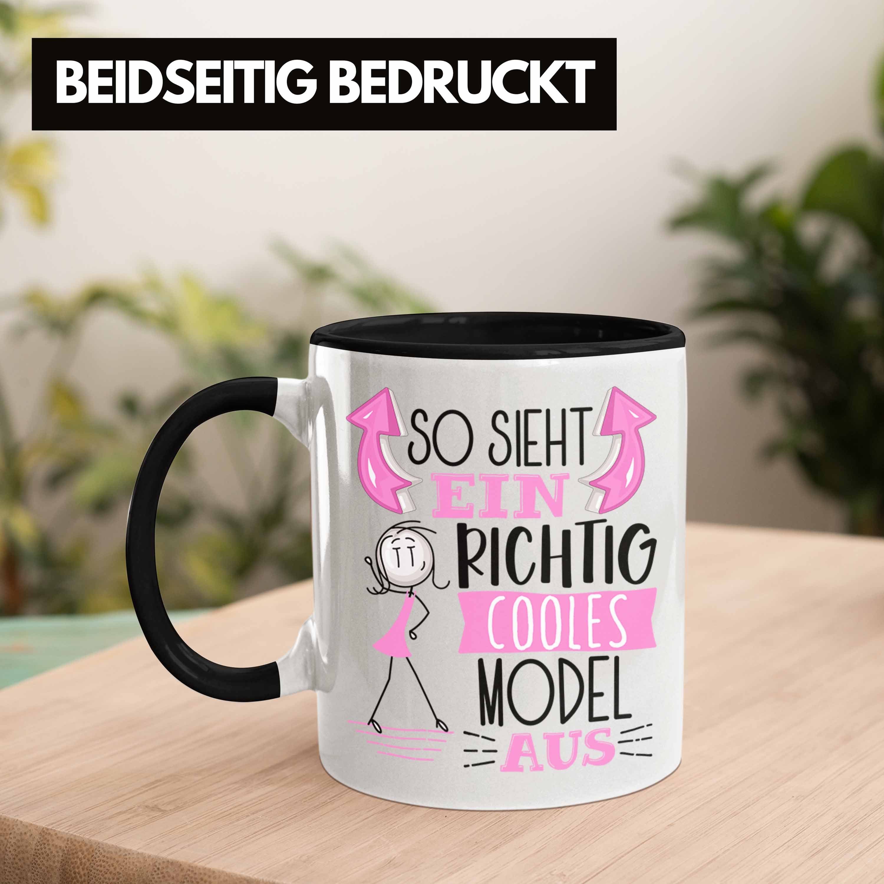 Aus Ein Schwarz Cooles Tasse Model Geschenkide Model Tasse Geschenk So Trendation RIchtig Sieht