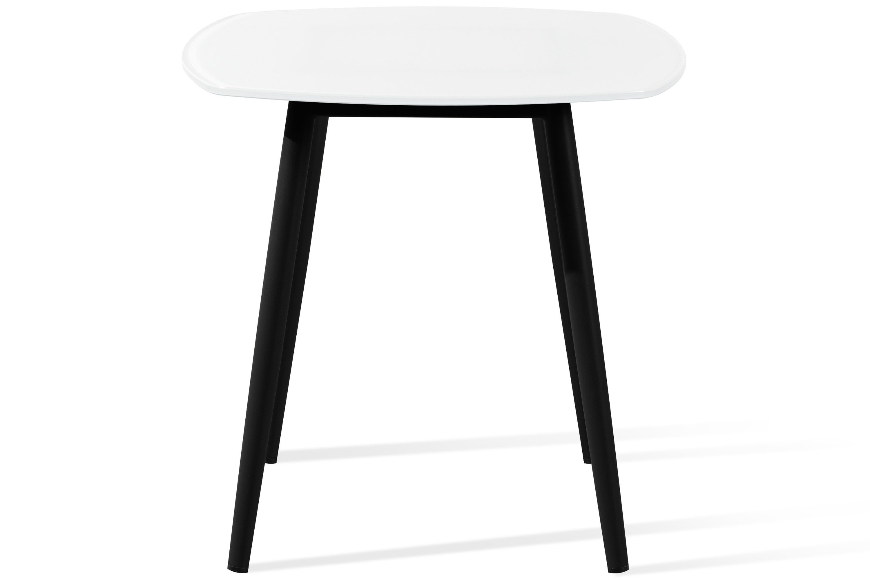 KONSIMO® Gartentisch SOLIS Balkontisch, Stahlgestell, hergestellt in der EU, Tischplatte aus gehärtetem Glas, Modern, pflegeleicht
