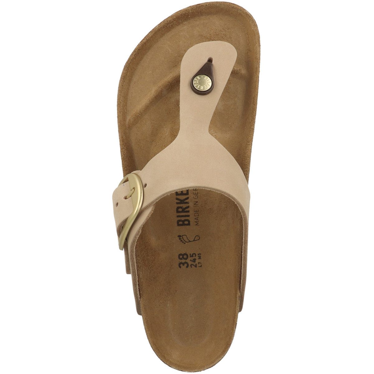 Birkenstock Gizeh Big Buckle Nubukleder normal Damen Zehentrenner Sandalen, günstig online kaufen