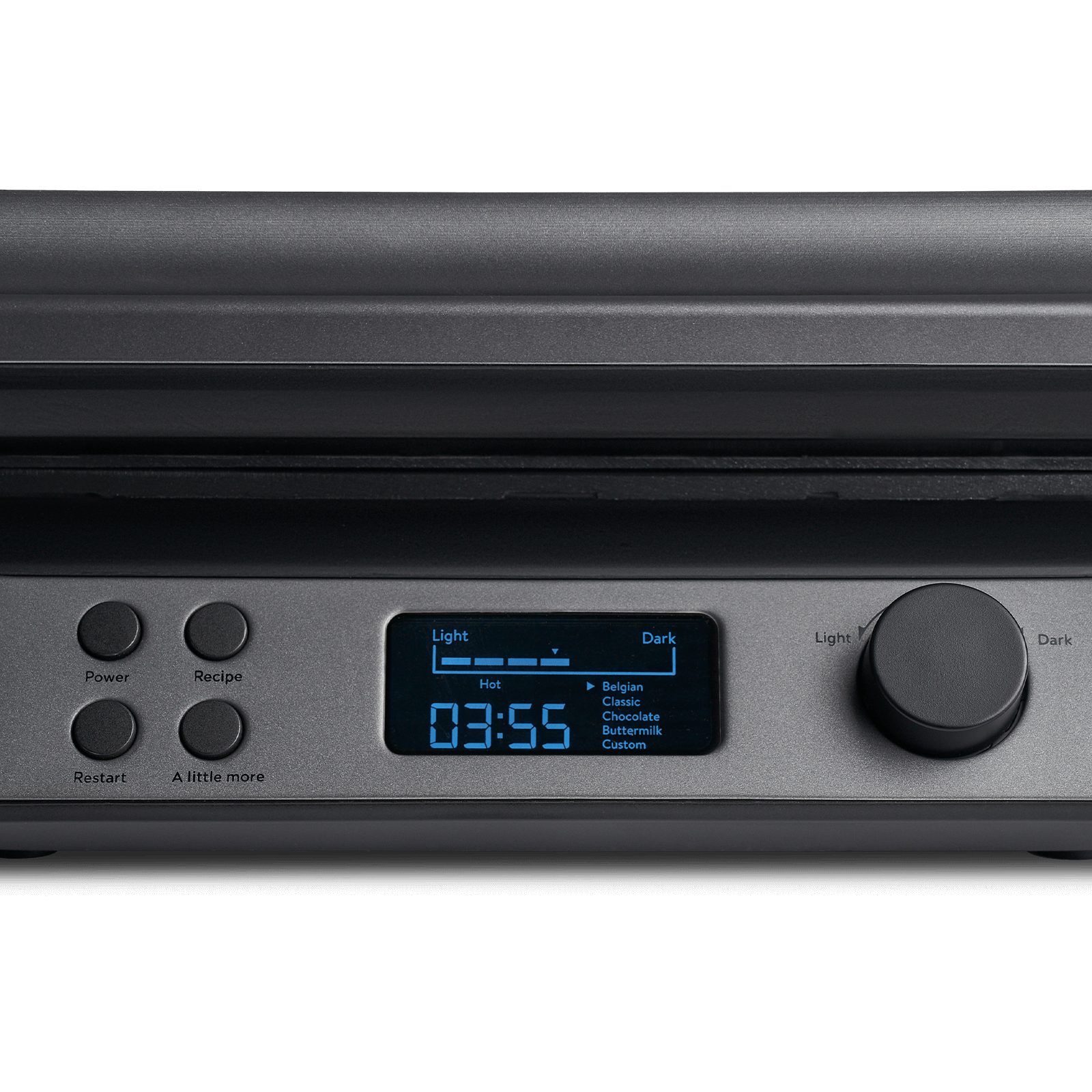 Springlane Waffeleisen Wanda - Doppelwaffeleisen für Belgische Waffeln, mit Überlaufrille, 1600,00 W, LCD Display zur Anzeige der Backfarbe