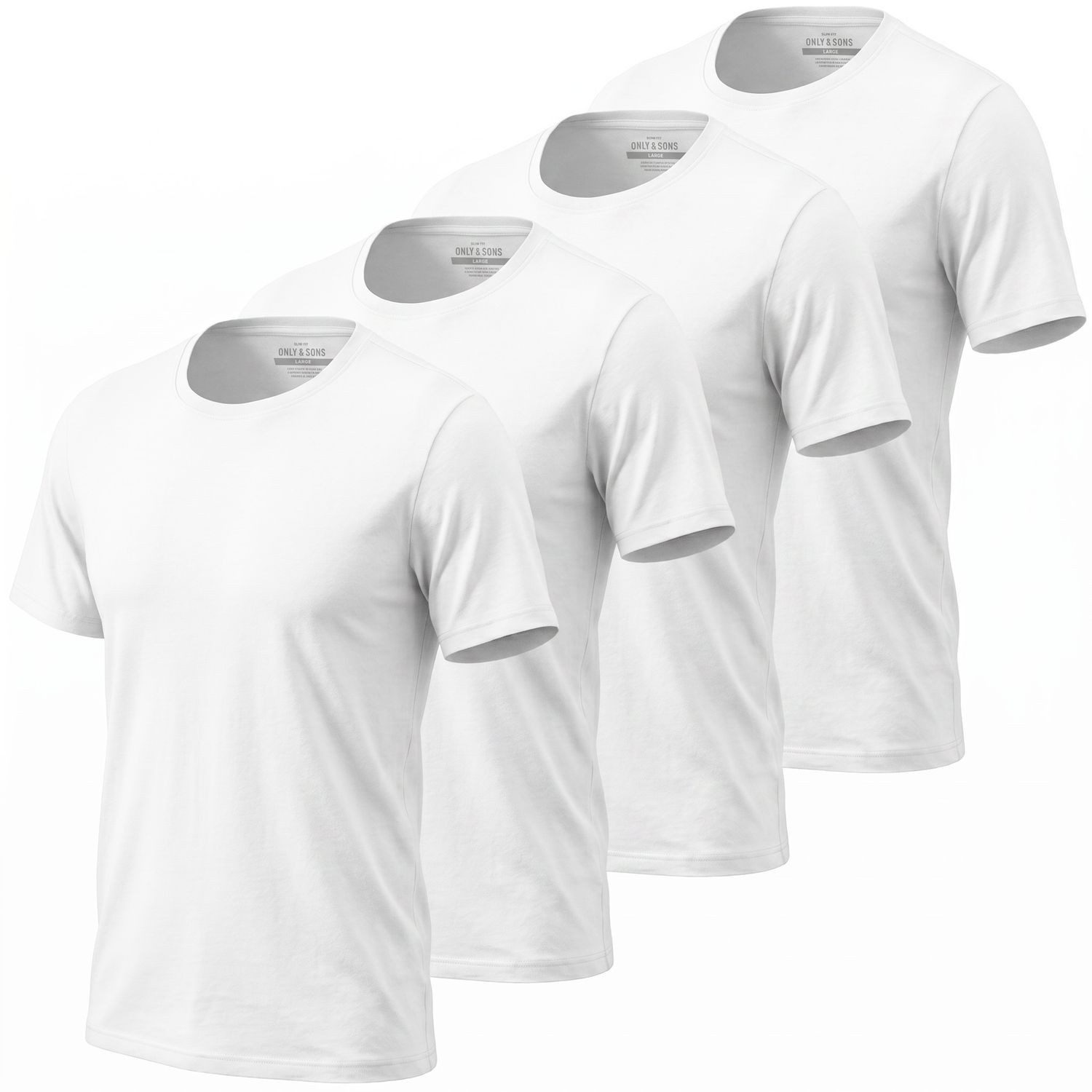 4 x weiß