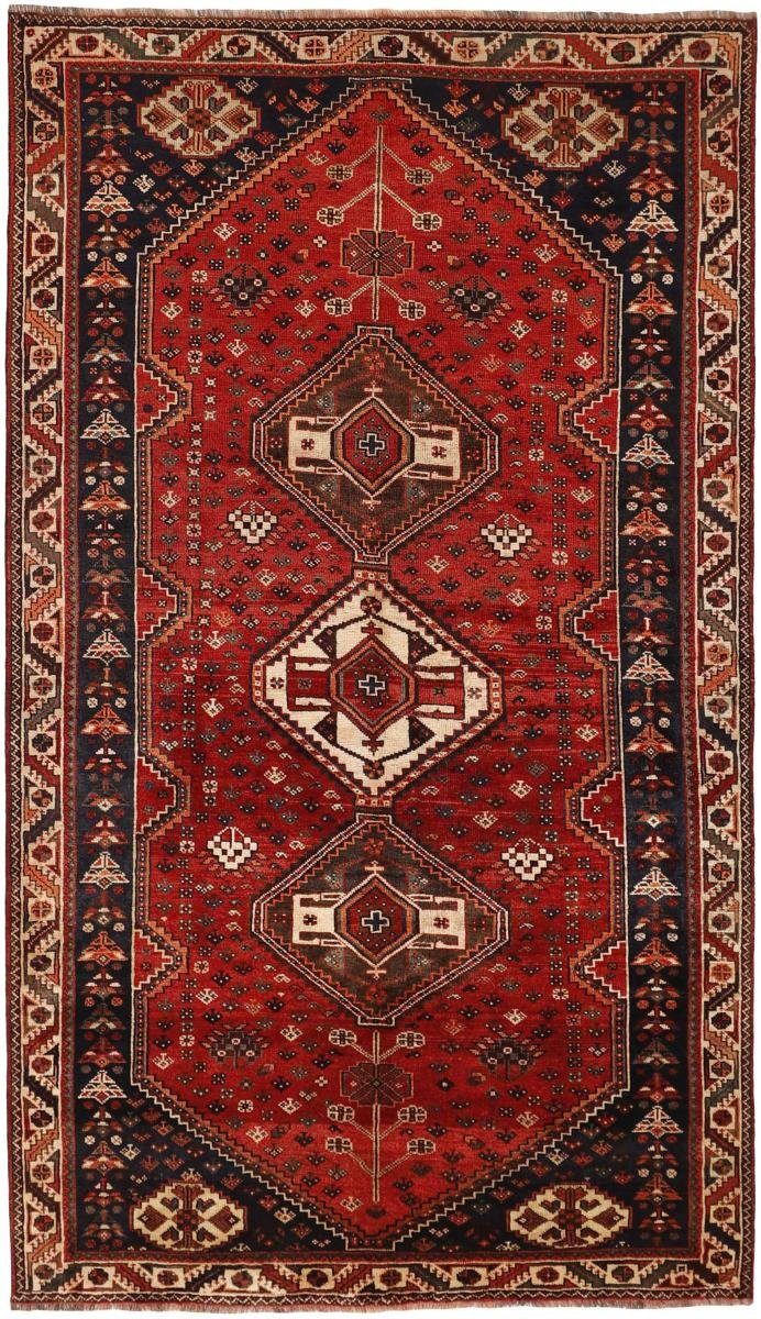 Orientteppich Handgeknüpfter / Orientteppich Perserteppich, Höhe: Nain rechteckig, Shiraz 10 Trading, 164x292 mm