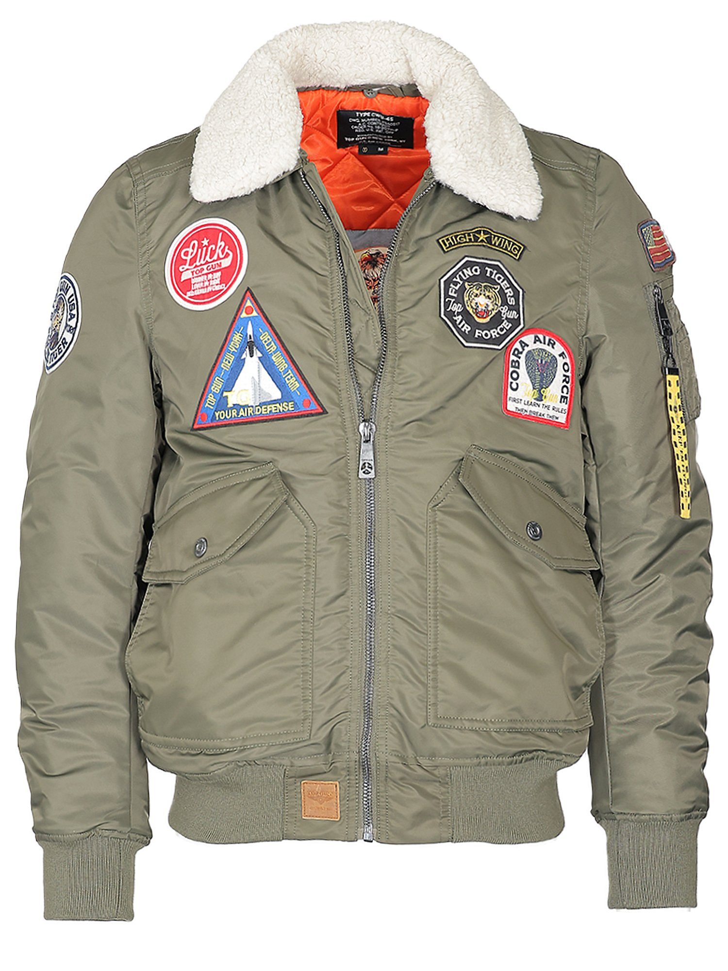 TOP GUN Bomberjacke TG23003 olive