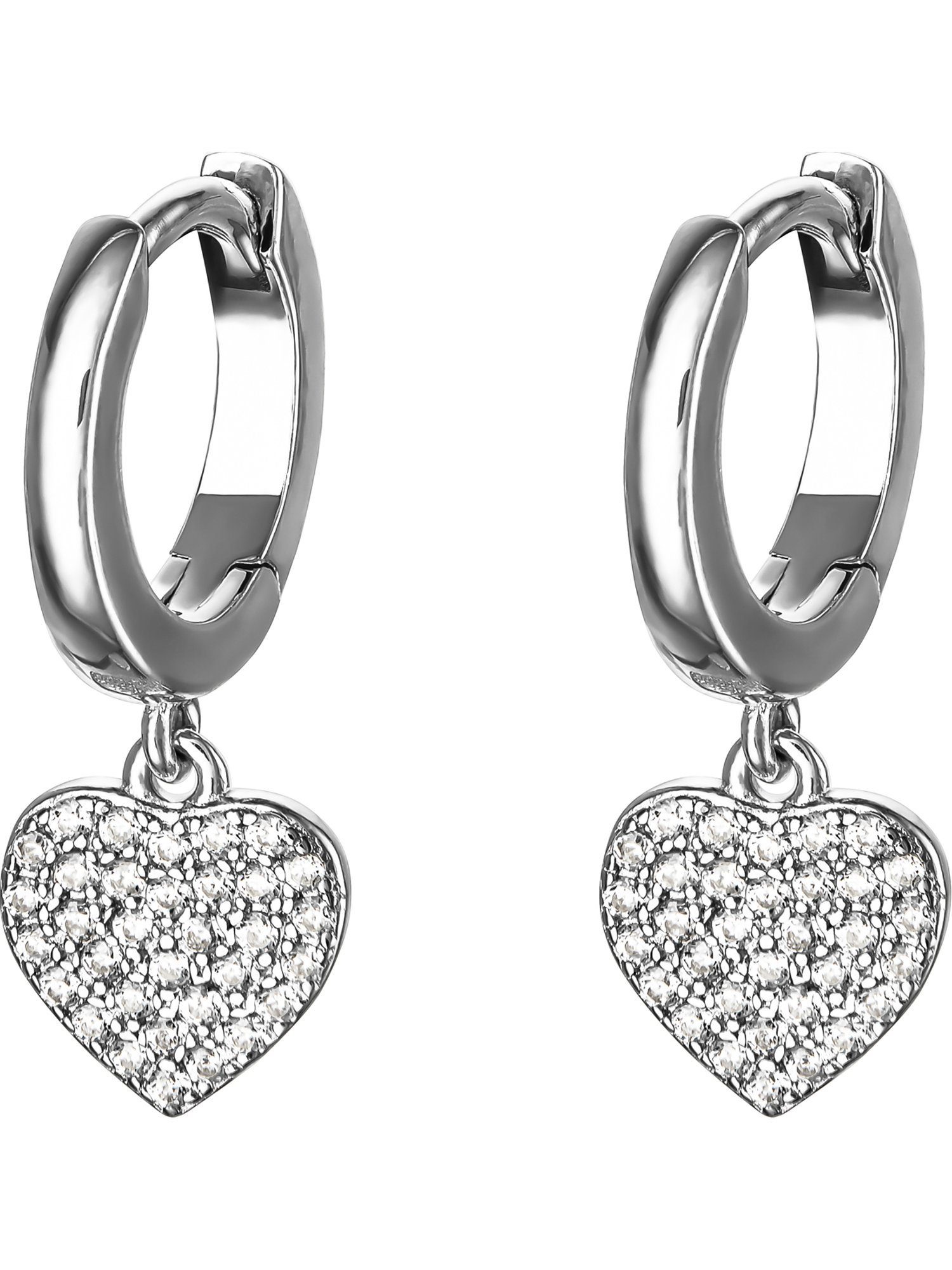 FAVS (Paar) 66 Silber Zirkonia Creolen 925er Damen-Creolen Paar FAVS