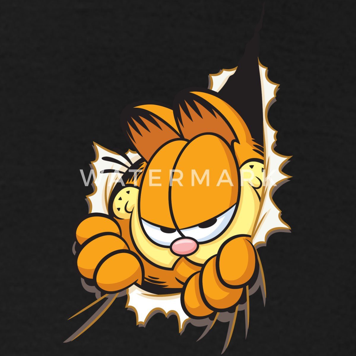 Spreadshirt T-Shirt Garfield Hier Ist Garfield Männer T-Shirt (1-tlg)