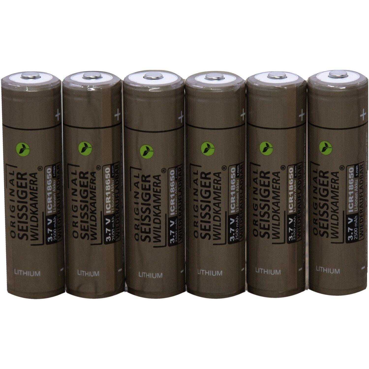 Seissiger Lithium-Ionen-Akku 18650 – 6 Stück Akku