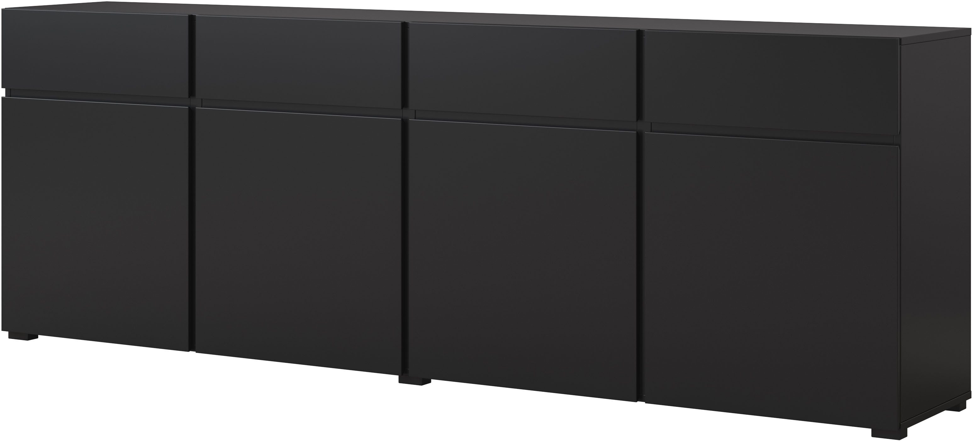 INOSIGN Sideboard Cross,Breite 225 cm, moderne grifflose Kommode,4 Türen/4 günstig online kaufen