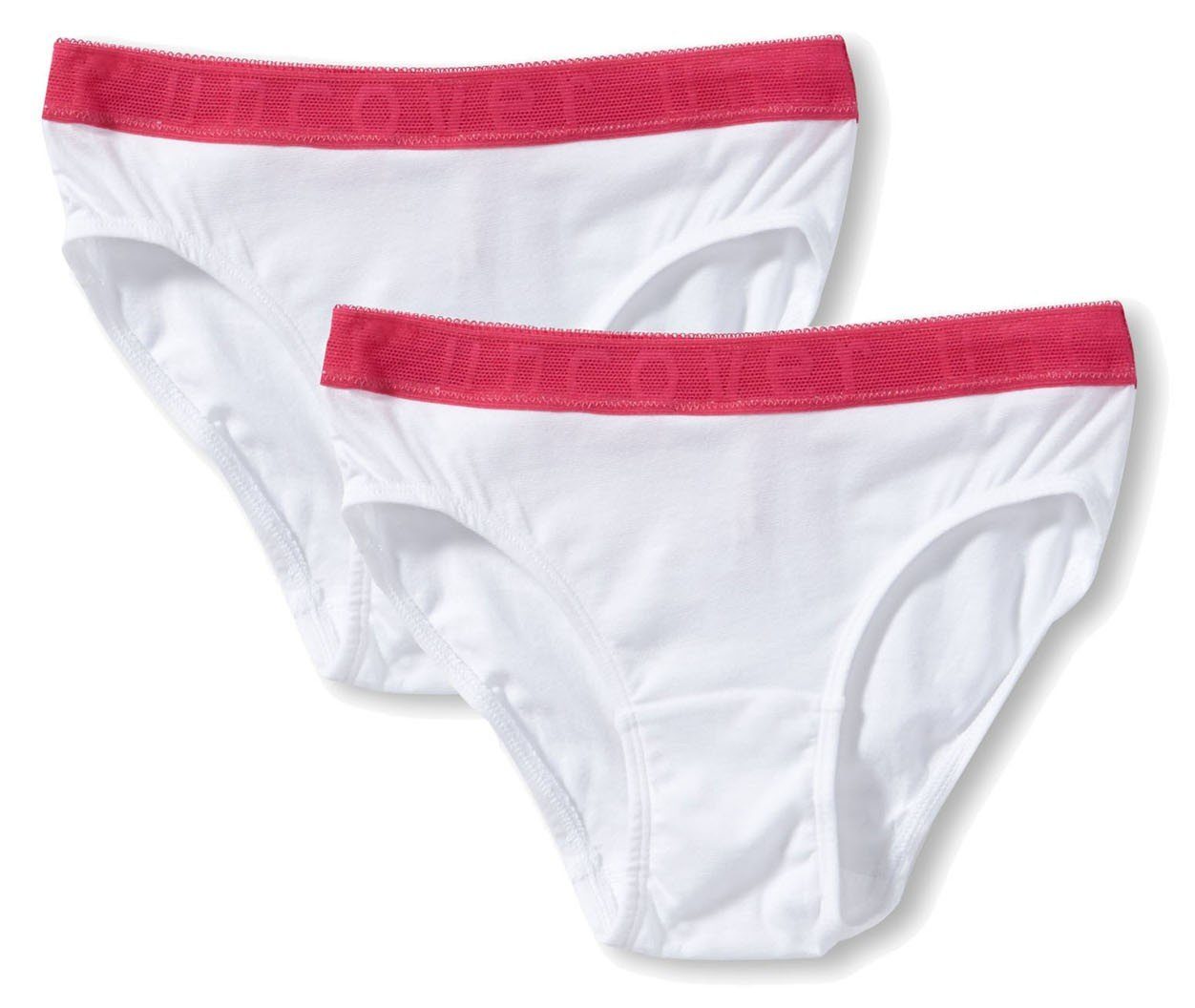 Unterhose, (Set, Baumwolle Pack, Brief Slip, Uncover Bikini Schiesser 2er Mädchen weiss Set) Slip Slip 2-St.,