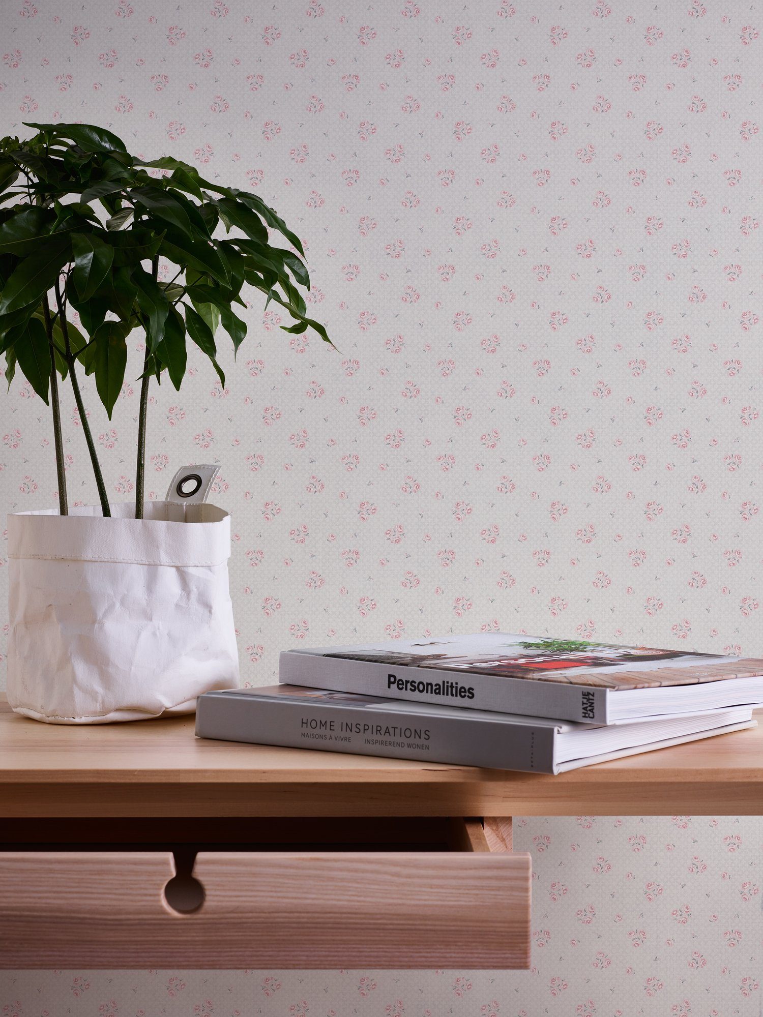 Bricoflor Romantische Tapete mit Rosen im Shabby Chic Landhaus Vliestapete günstig online kaufen