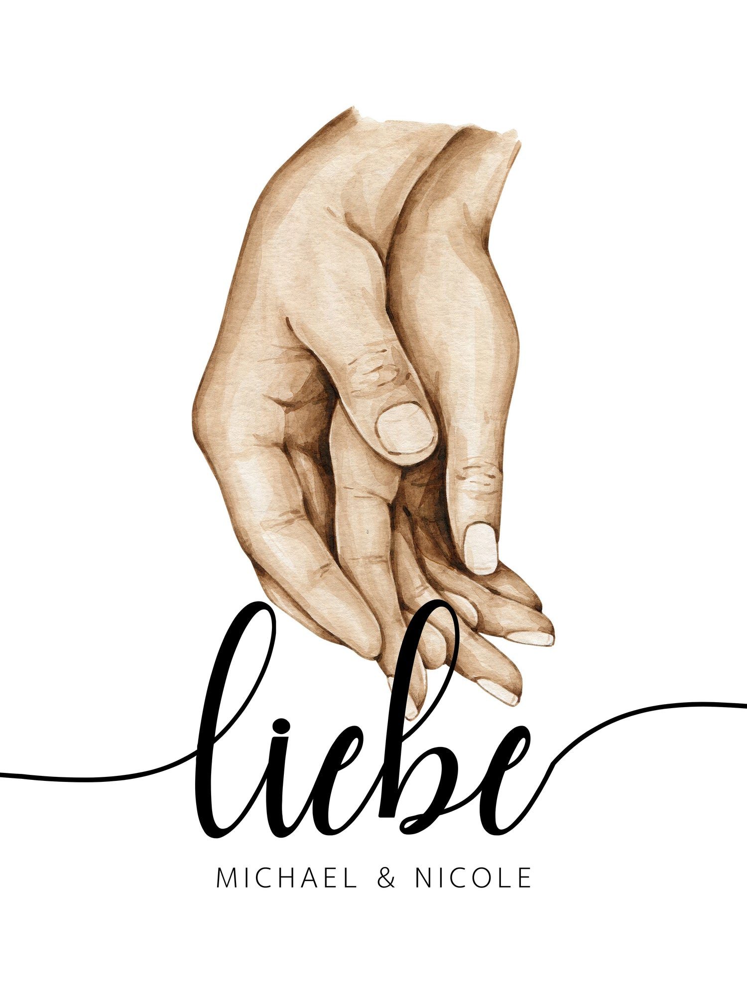 JUSTGOODMOOD Poster Poster Familie Personalisiert mit günstig online kaufen