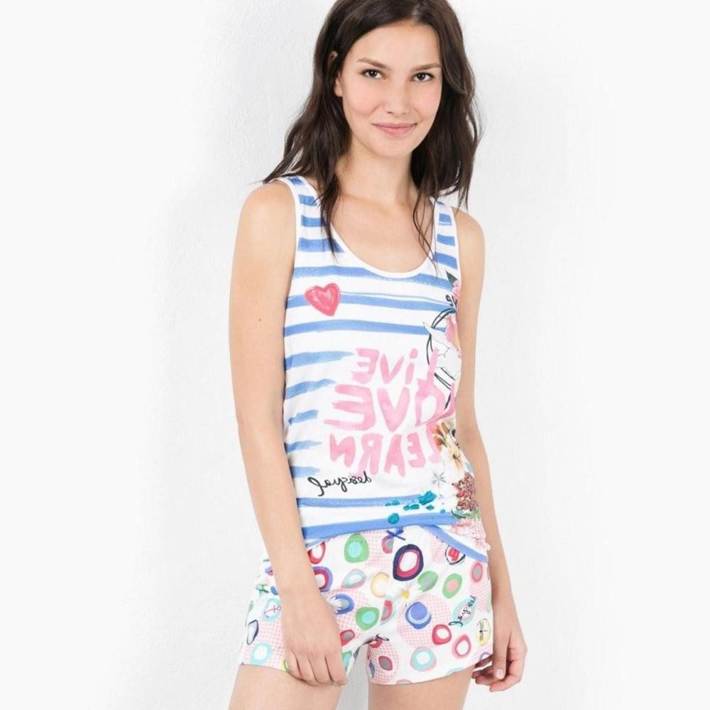 Desigual Spaghettitop Blue Summer von Desigual