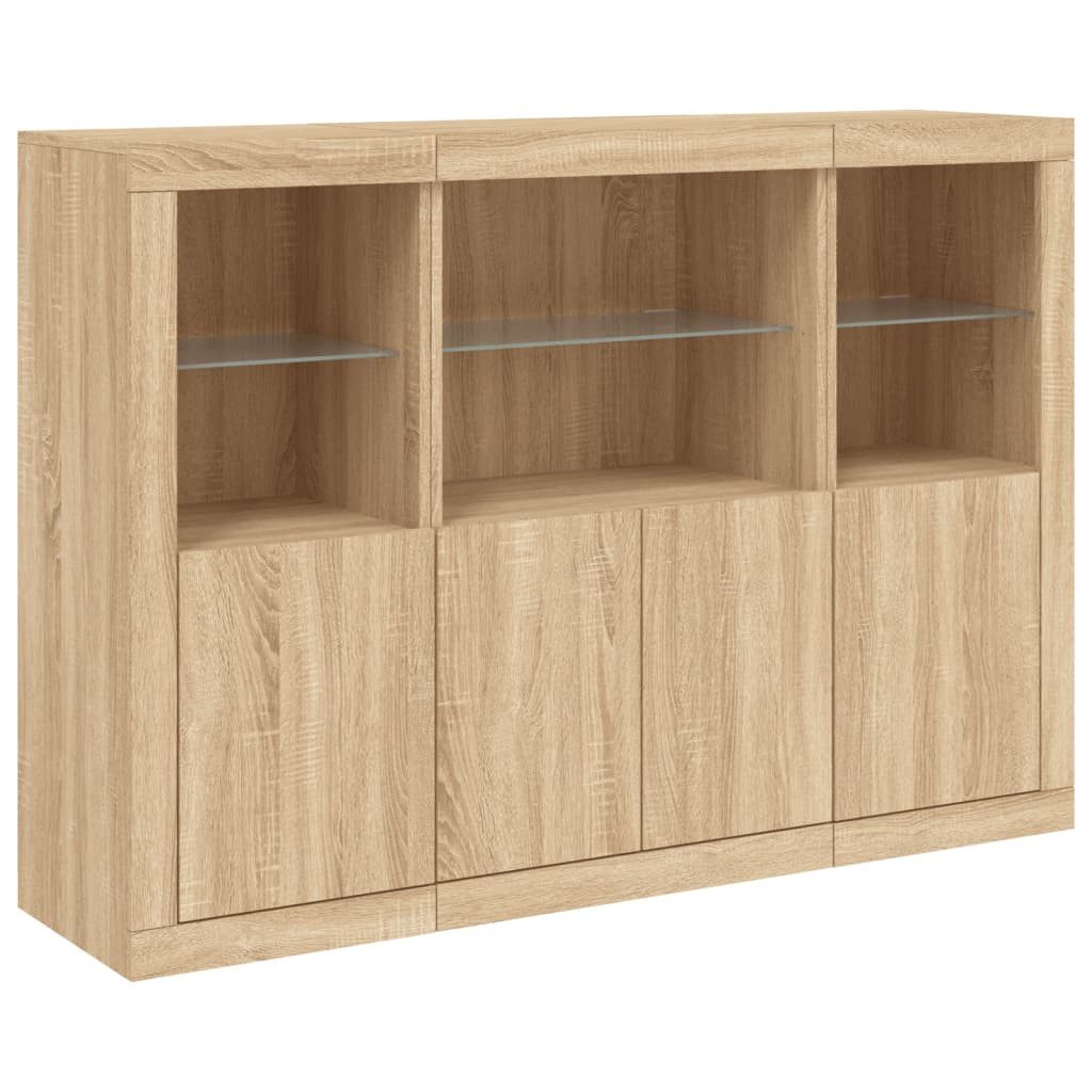 vidaXL Sideboard Sideboards mit LED-Leuchten 3 günstig online kaufen