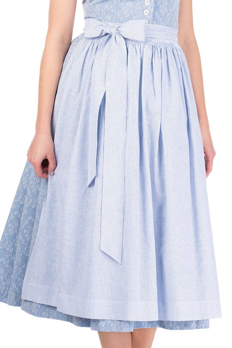Hammerschmid Dirndl Dirndl lang 2tlg. - KOFLERSEE - blau gemustert – Bild 4 von 5