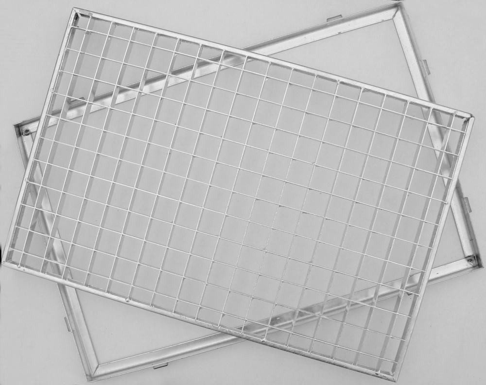 Aco Schuhabtropfschale ACO Gitterrost mit Zarge Stahl, verzinkt, 60 x 40