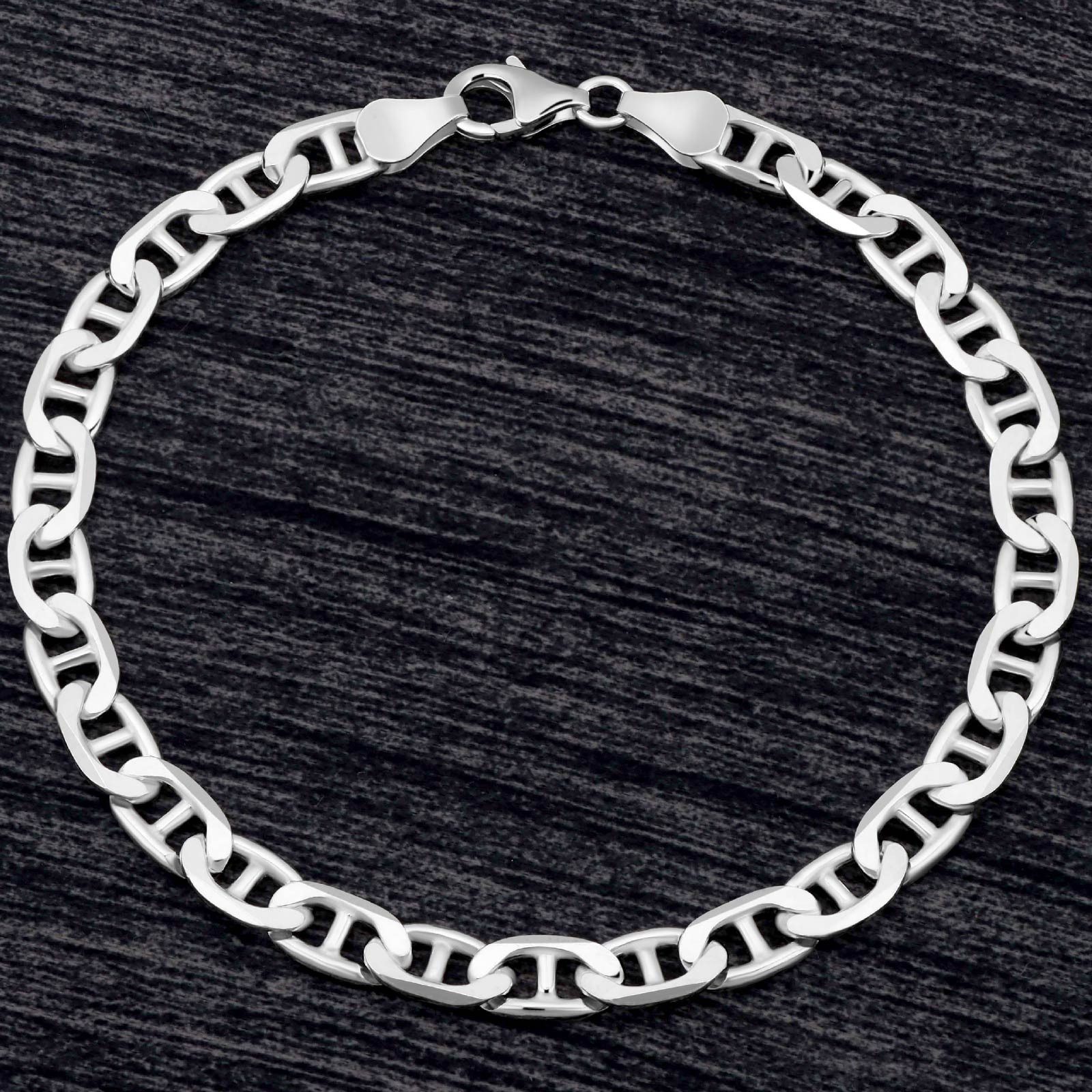 Tony Fein Silberarmband Stegpanzerarmband 5,5 mm 925er Silber Diamantiert, günstig online kaufen