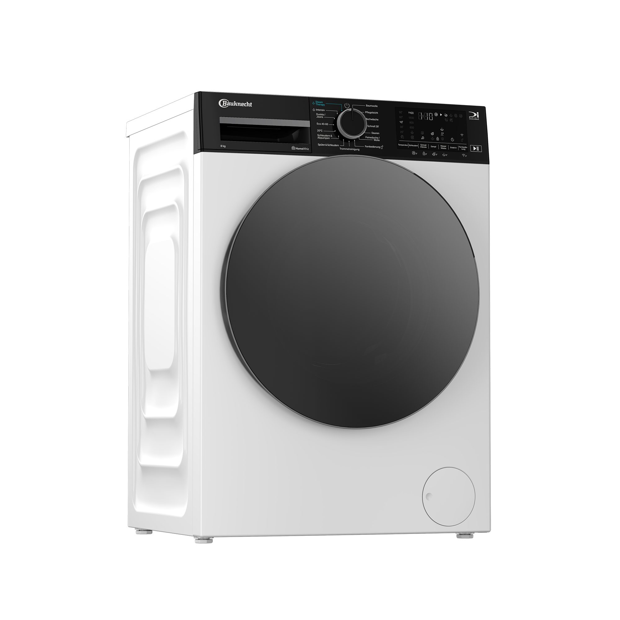 BAUKNECHT Waschmaschine B WM Smart Eco 8A, 8 kg, 1400 U/min, Adaptive Wash – Intelligente Anpassung für perfekte Waschergebnisse