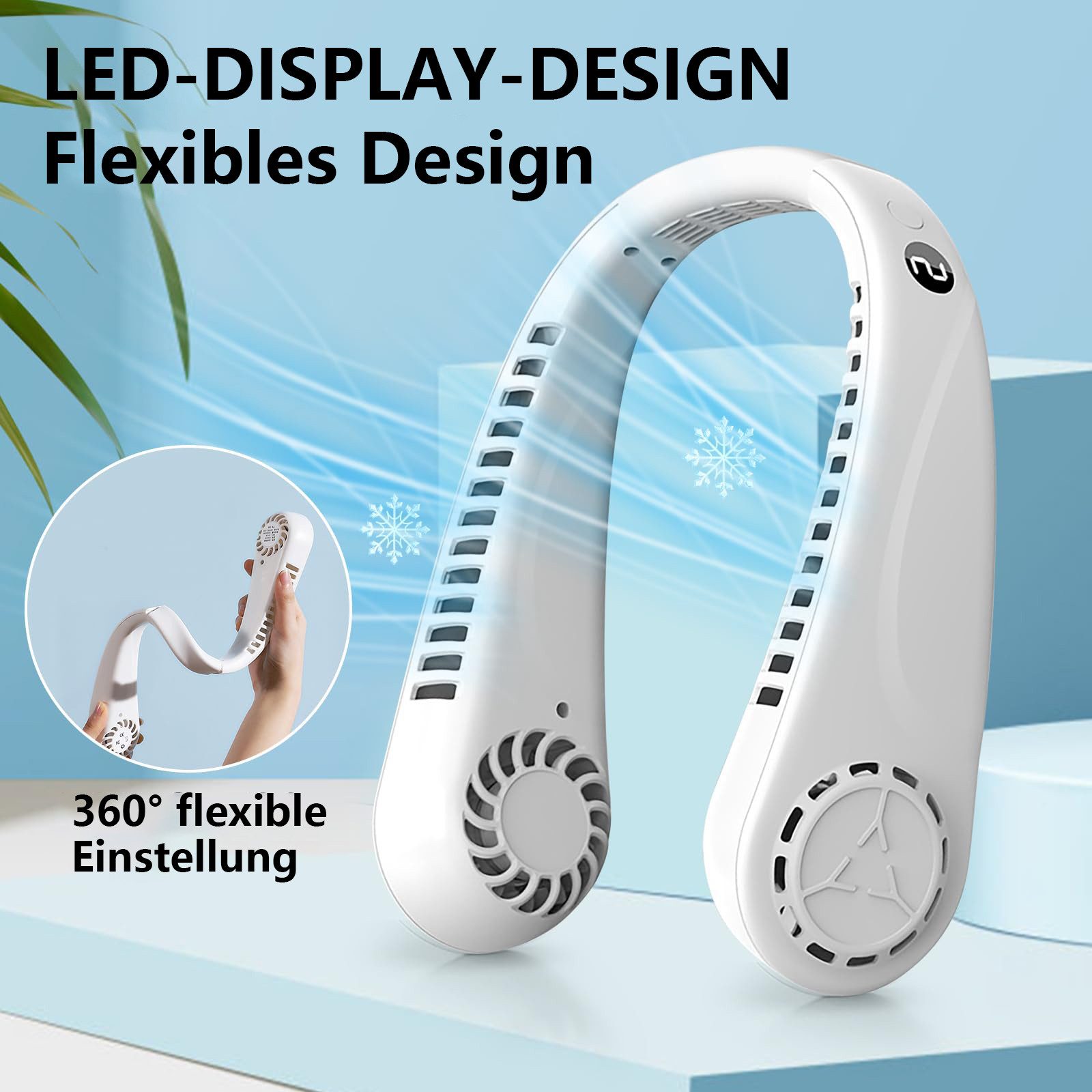 FOUORTUNATE-BEE Mini USB-Ventilator Nackenventilator, Tragbarer Mini günstig online kaufen