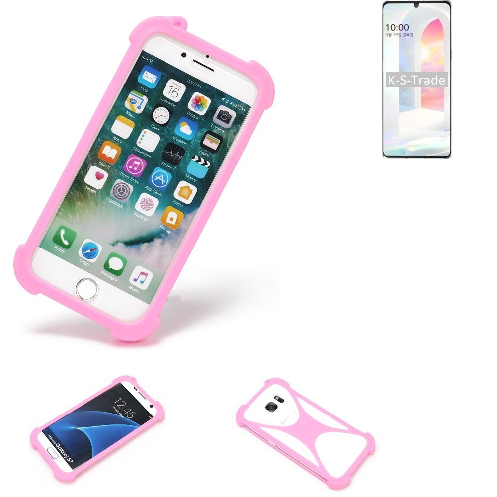 K-S-Trade Handyhülle für LG Electronics Velvet, Handy Hülle Schutz Hülle Bumper Silikon Schutz Hülle Cover Case