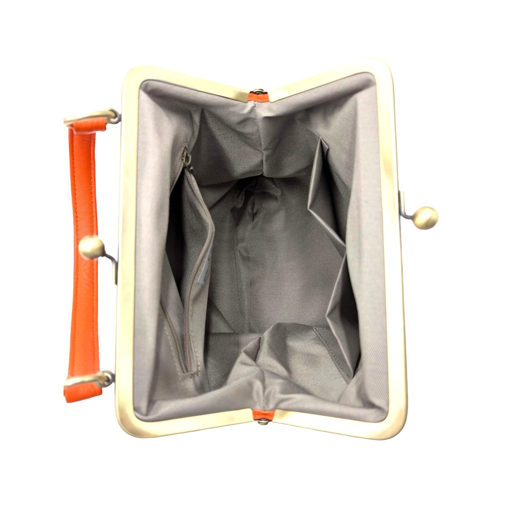 Taschenkinder Schultertasche Vintage Ledertasche Damen - Handtasche Zoe, Retro Umhängetasche, Echtes Leder vom Rind