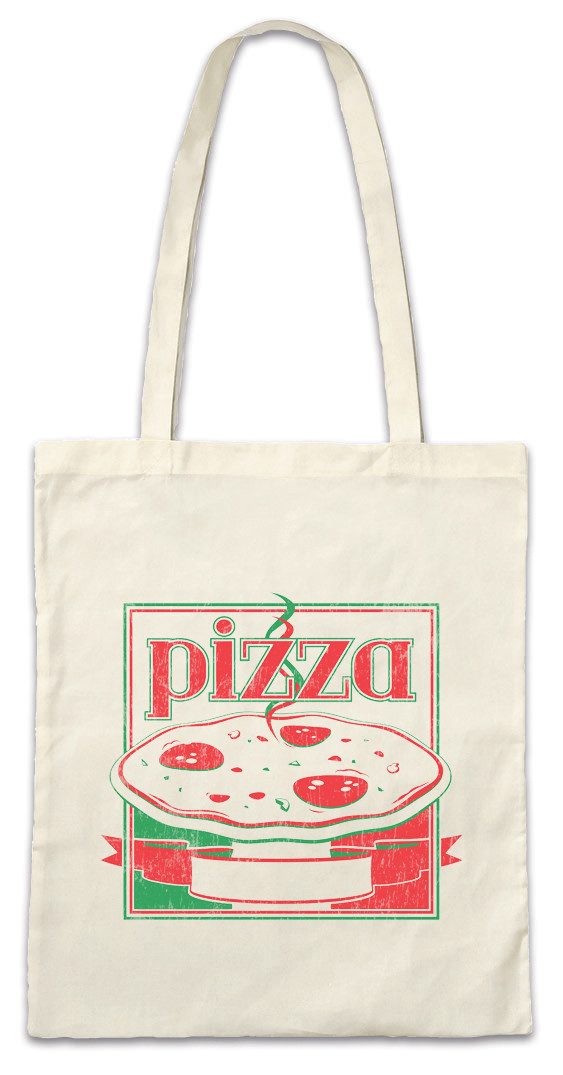 Beuteltasche Pizza Box III Stofftasche Italia Pizzabäcker Pizzeria Maker Fun