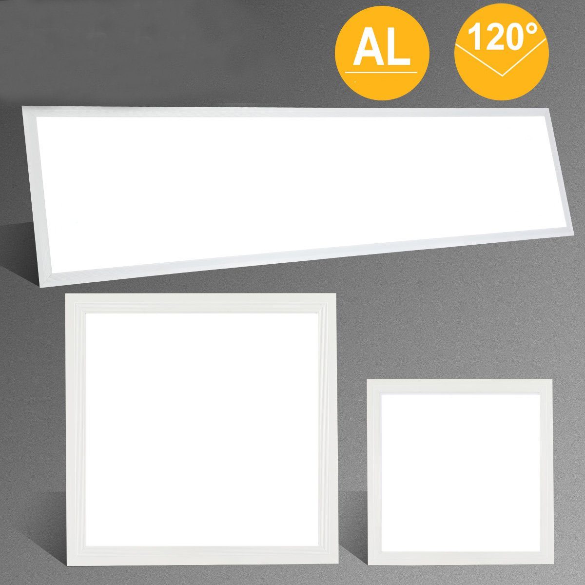 oyajia LED Panel Ultra dünn LED Panel Premium Deckenpanel Einbauleuchte, 30/60/120 cm, LED fest integriert, ‎Kaltweiß, IP20, RA>80, 4800LM, für Flur Klassenzimmer Büro Fabrik 30W LED Panel