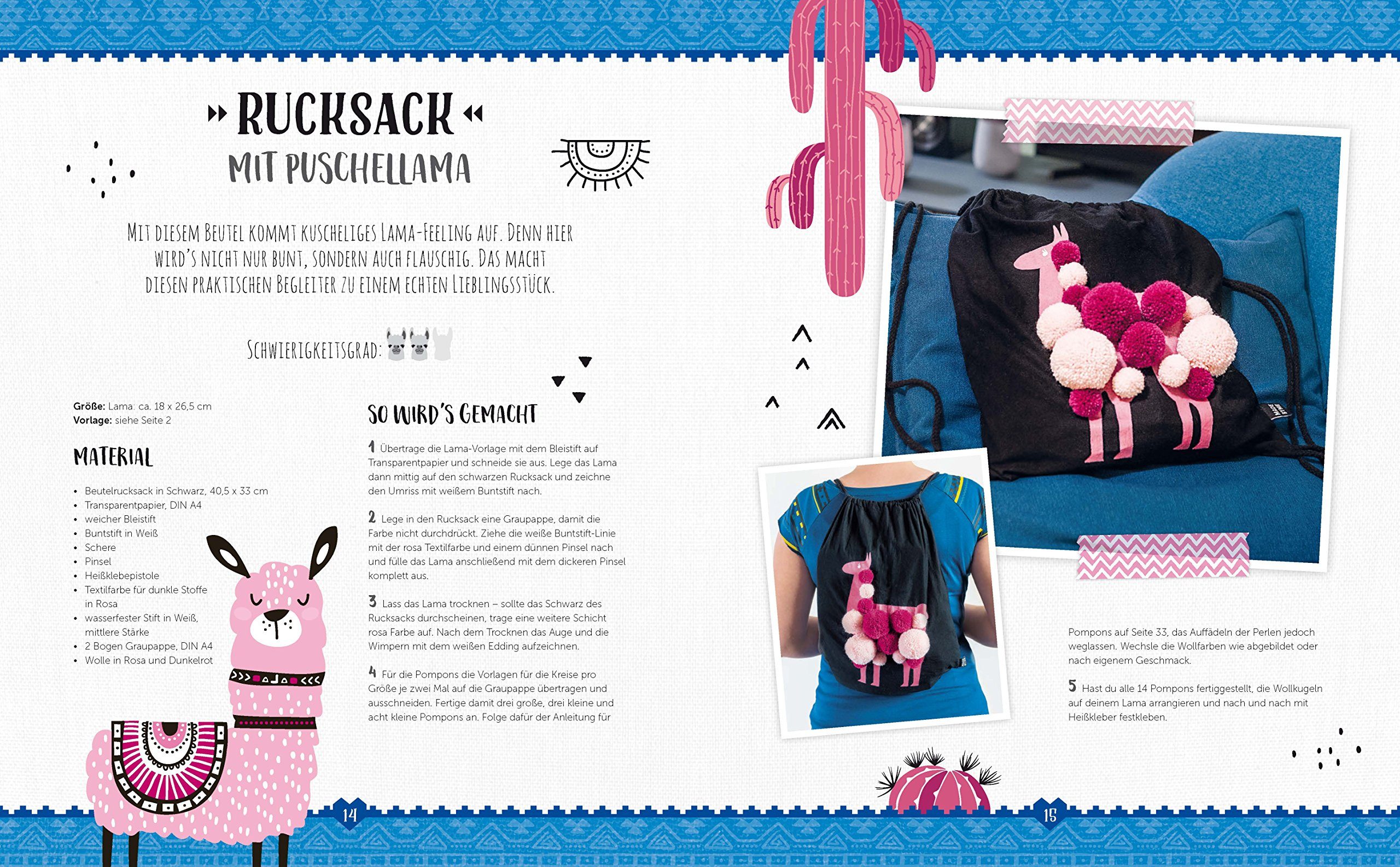 Naumann & Göbel Verlagsgesellschaft mbH Stoffbuch Das große LAMA Fanbuch - Basteln Kochen Selbermachen