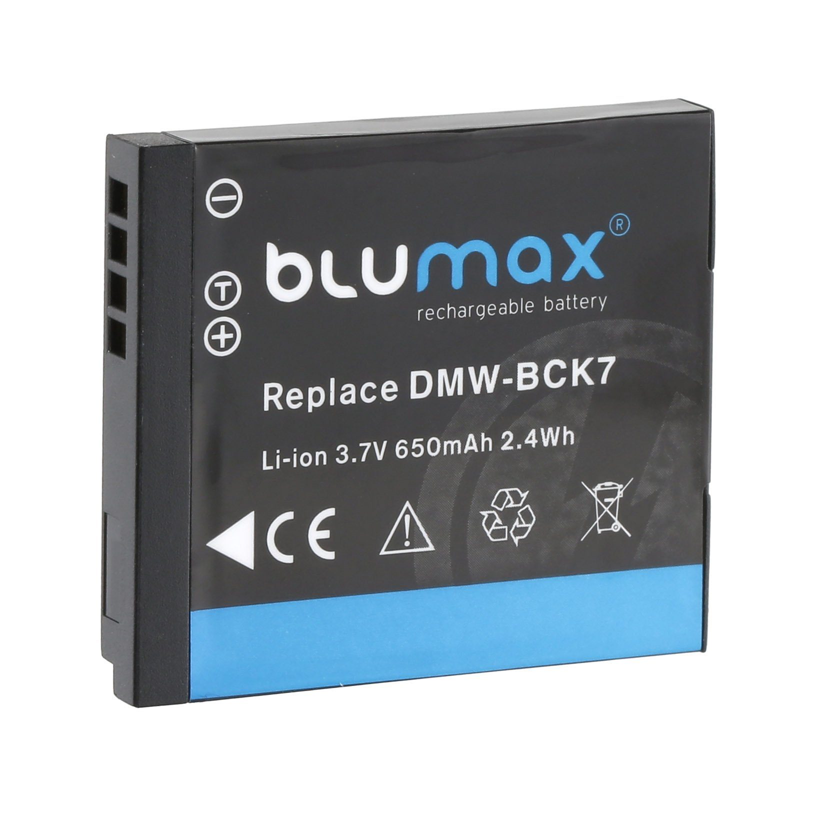 Blumax Akku passend für DMW-BCK7 Panasonic mAh 650 3,6V Kamera-Akku
